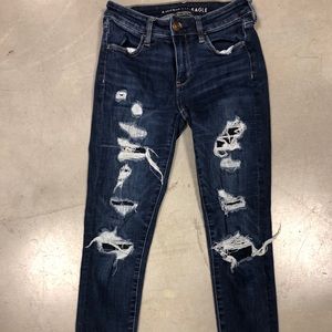 American eagle dark blue denim jeans